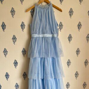 Red Dress brand -Shock and Awe Blue Tiered Dress NWT